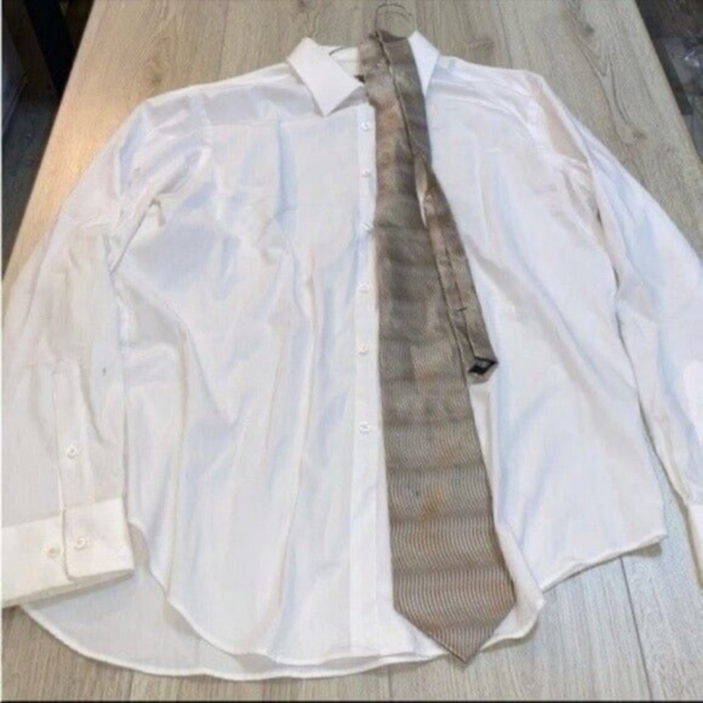 Van heusen Milano uomo button up shirt and tie